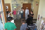 Participants at agri-food station