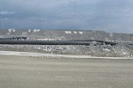 Mine rock waste piles