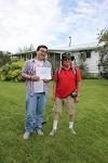 Bobby Hu with student award