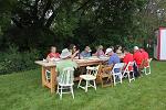 Outdoor lunch group