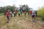 Field tour group in willow project